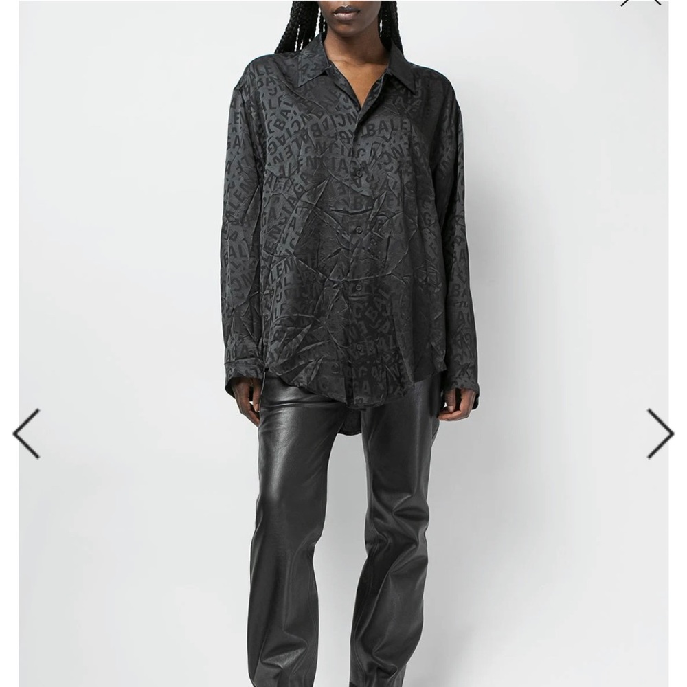Balenciaga Minimal jacquard silk shirt. Perfect condition!